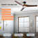 132cm Smart LED Ceiling Fan with Dimmable Light Kit and Remote