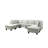 Cloud Flannel 8 - Piece Upholstered Sectional Modularity -87328675