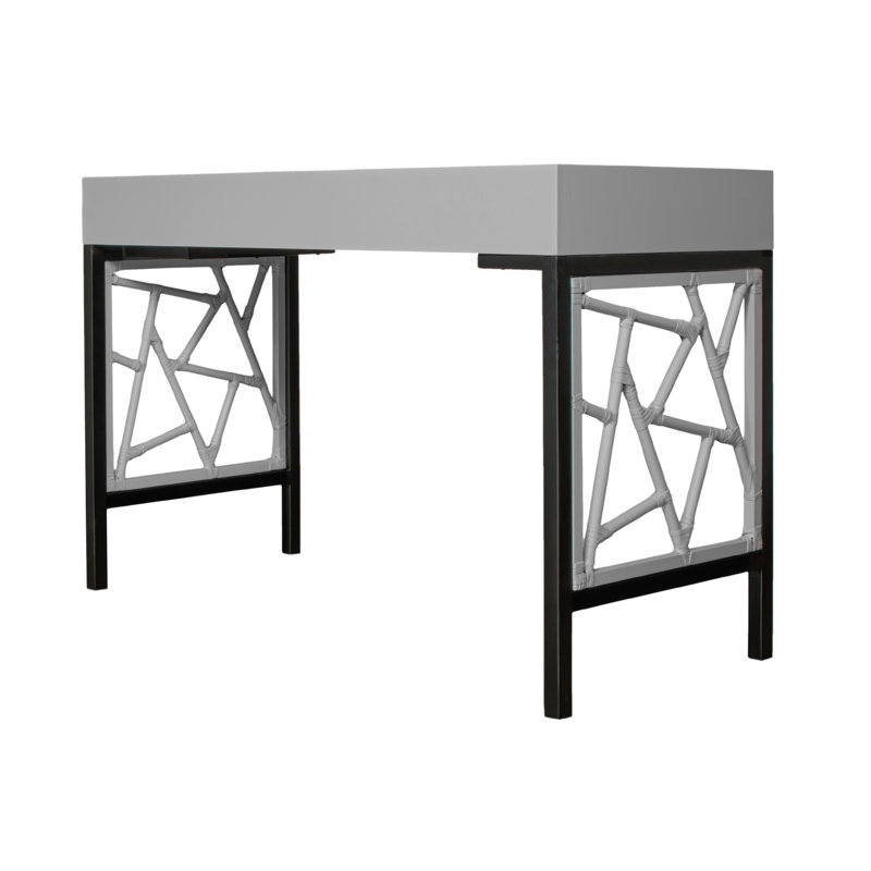Tiffany Writing Desk, Light Gray