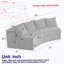 Canapé modulaire incurvé en velours Corduroy-111178798-107149066