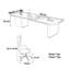 Bureau en bois massif avec rangement intelligent