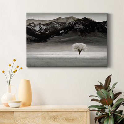 Arbre solitaire - peinture sur toile tendue