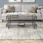 Table basse en acier et verre Robillard-177045501