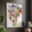 Linear Bouquet II, reproduction encadrée - bois massif