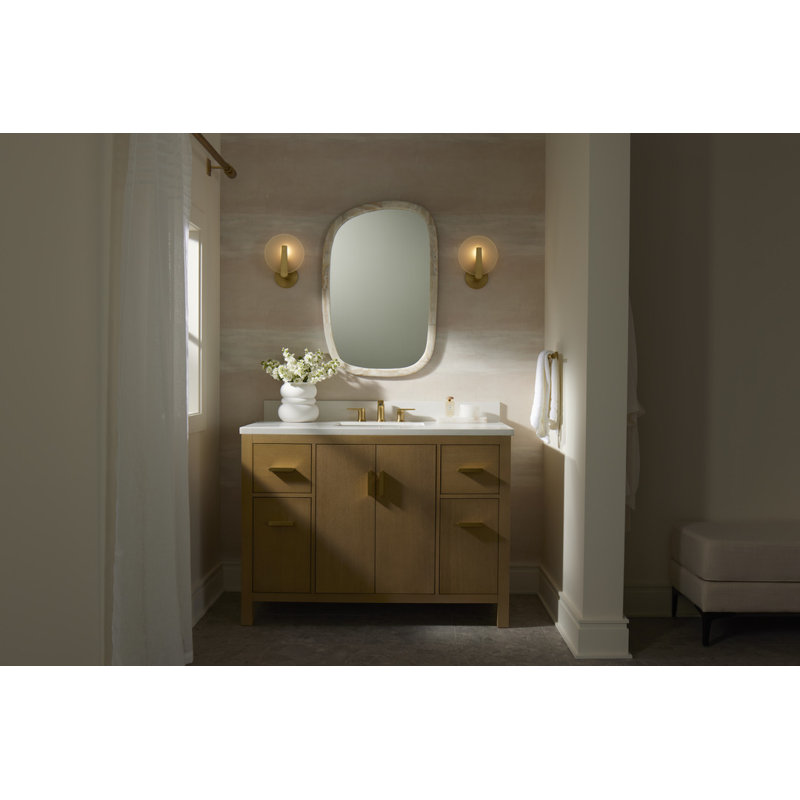 Hint One-Light Sconce, Brushed Brass