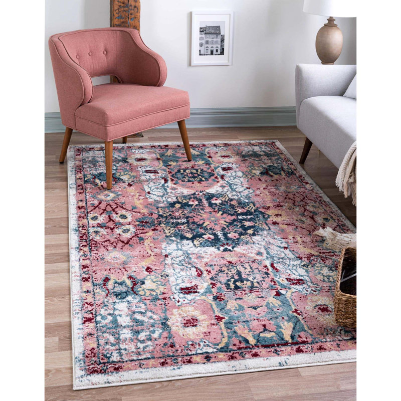 Geometric Indoor Rug, Rectangle 5'1" x 8'