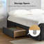Grand lit standard avec rangement capitonné Queneisha-92435322-92435321