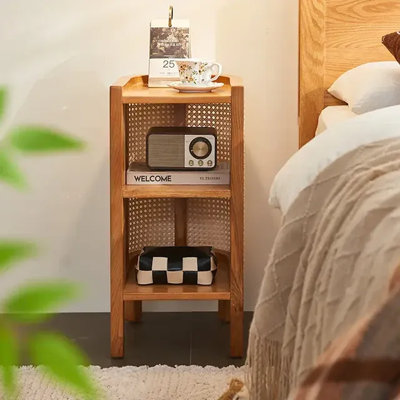 30cm W Solid Wood Bedside Table