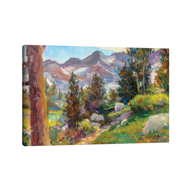 Trail by Catherine M. Elliott - Wrapped Canvas Painting, 8" H x 12" W x 0.75" D