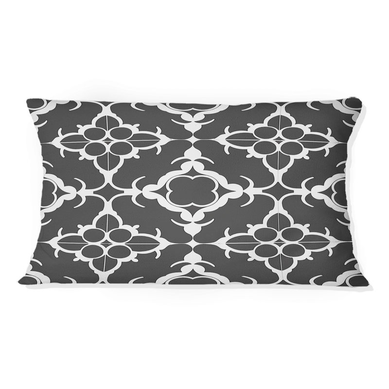 Coussin lombaire transitionnel gris foncé quadrilobe III