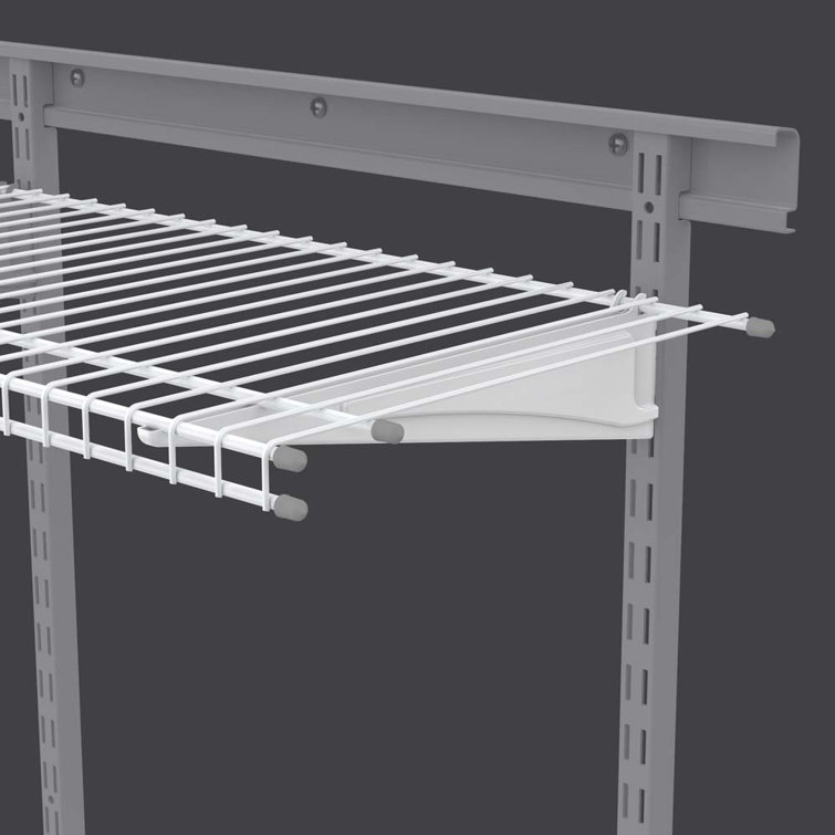 ClosetMaid SuperSlide 12 in. D x 72 in. W Wire Wall Mounted Shelf (1 ...