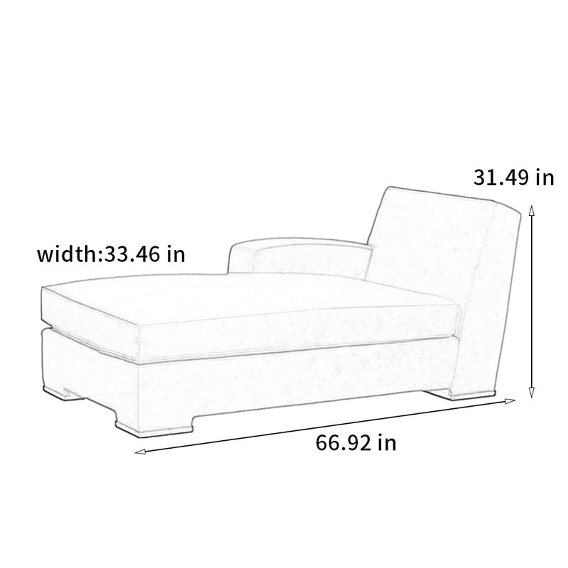 Chaise confortable en pin moderne, Orienté à droite