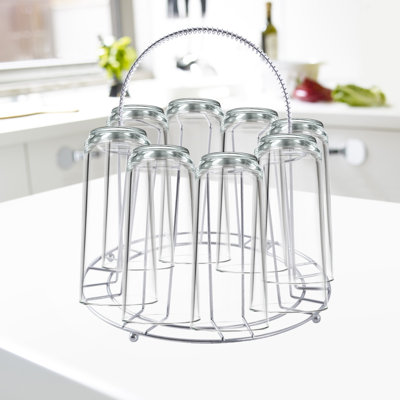 Support de rangement en verre en acier inoxydable