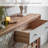 Retro Distressed Solid Wood Accent Cabinets