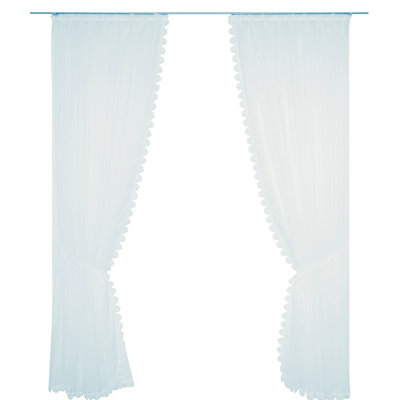 Colmenero Pencil Pleat Semi-Sheer Single Curtain