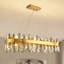 Lustre moderne à intensité variable 16 lumières avec cristal Kacy-1074812953-1140608897