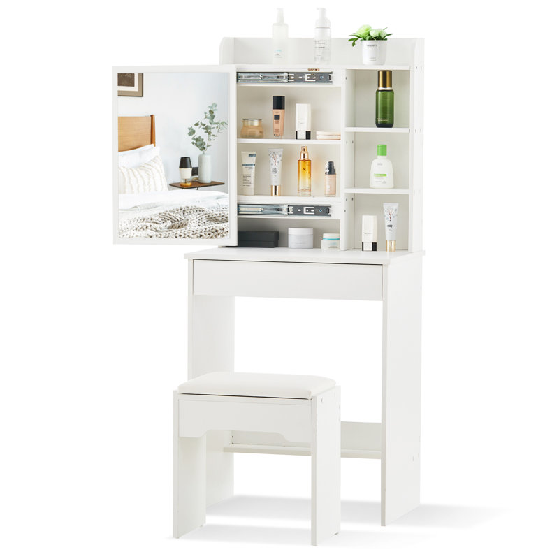Lucritia Dressing Table with Mirror