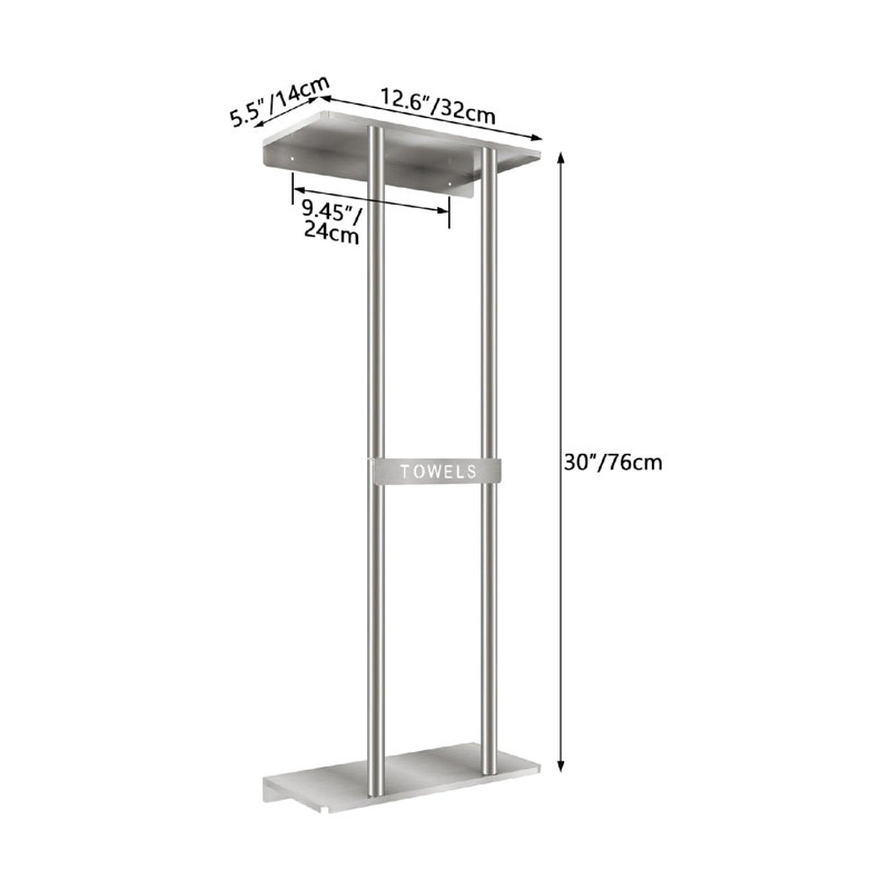 Wall Mounted Required Towel Rack
