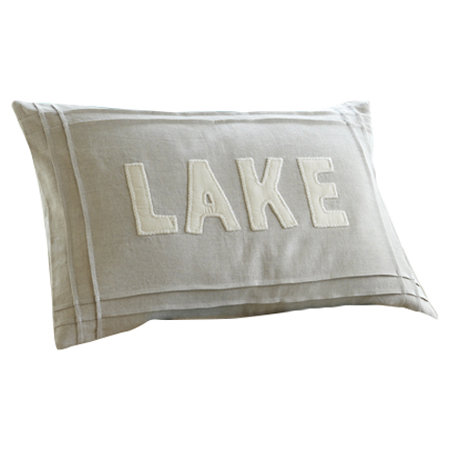 Natural Linen Lumbar Pillow Cover & Insert