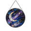 Vitrail céleste de style étoile de lune avec vitrail et panneaux de verre pour décoration de fenêtre-103434841