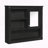 32-inch Wall Mounted Bathroom Medicine Cabinet with Mirror and 4 Adjustable Shelves, Black