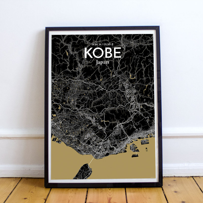Kobe - No Frame Print, 91.4 cm H x 61 cm W x 0.1 cm D