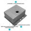 Évier de cuisine encastré de 25 po en acier inoxydable, calibre 16 et durable, extérieur résistant aux égratignures, système de drainage efficace, comprend un gabarit de grille de vaisselle stable, coins ronds R10, drainage facile à nettoyer, panier
