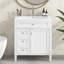 Armoire de rangement de salle de bain moderne avec 2 tiroirs et un tiroir basculant-1061809978