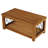 47.24" Solid Wood Rectangle Coffee Table With Storage