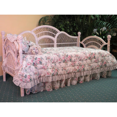 Vintage Wicker/Rattan Twin Daybed by Spice Islands Wicker