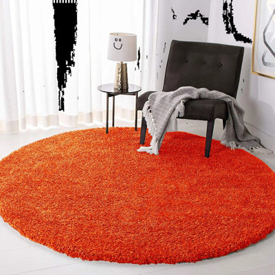 Solid Colour Shag Area Rug