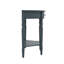 Console en bois massif demi-lune avec tiroir - Table d'appoint avec rangement-122653143