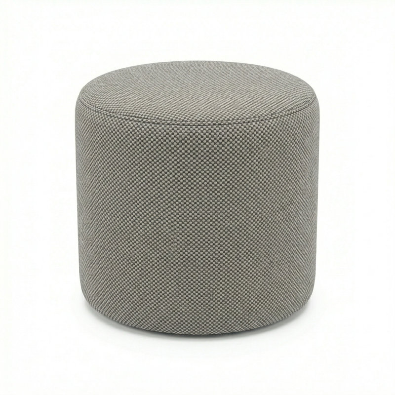 Pouf rond 18 "Lily Gardens, Gris
