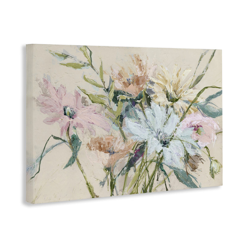 «Gentle Pastel Blossoms», toile par Susan Pepe, H 16 po x l 24 po