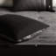 Édredon 7 pièces en faux suède gris pour une chambre à coucher très chaleureuse et invitante - avec microsuède uni-119384196-119384190