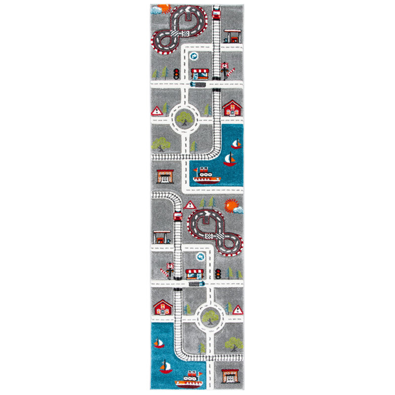 Hiles Polypropylene Plastic Rug, Runner 2' x 8'