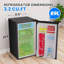 Compact Refrigerator | Two Door Mini Fridge with Energy-Efficient & Quiet Operation, 7 Settings Temperature Adjustable | for Dorm, Office, Bedroom, Kitchen, Bar Use​ with Adjustable Shelves