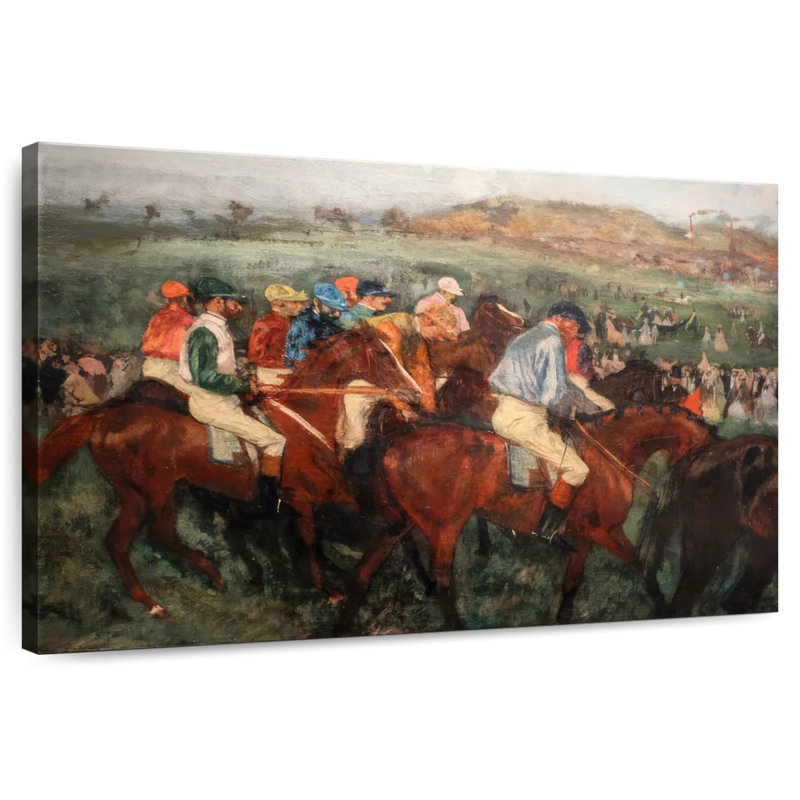 Sirci Gentlemen Jockeys avant le départ, H 8 po x l 12 po