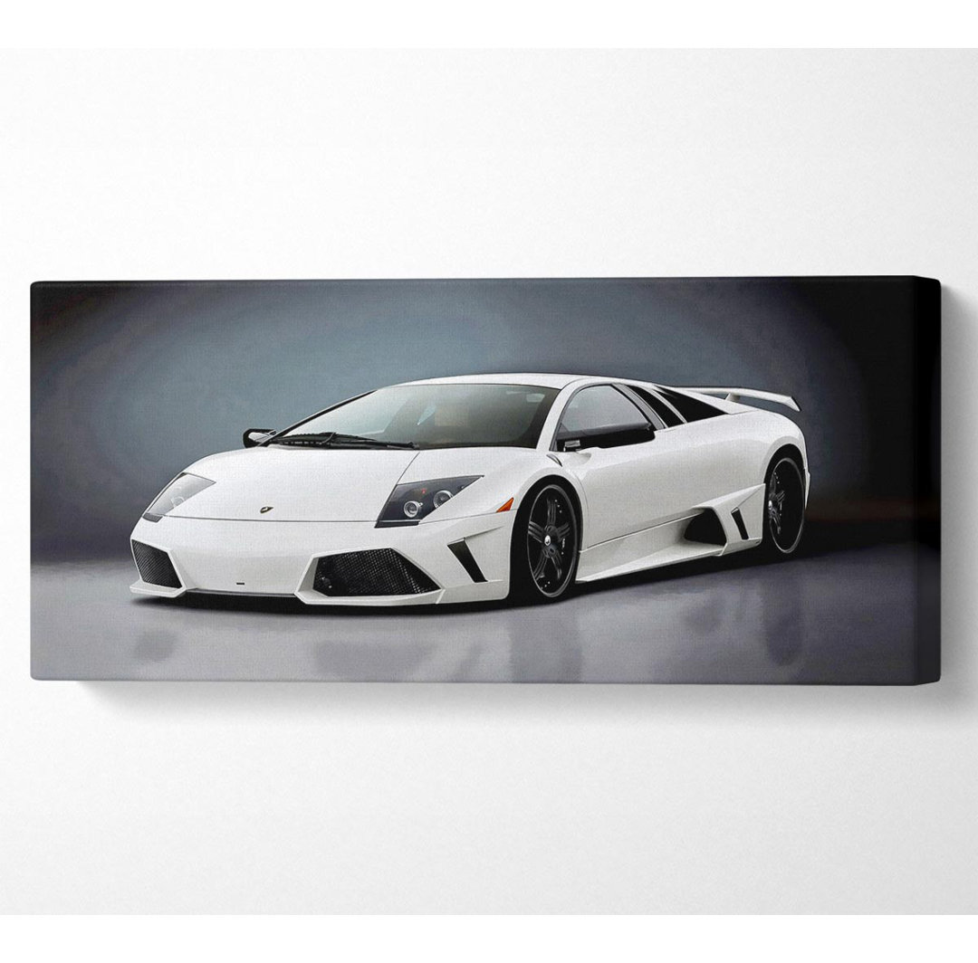 Lamborghini Schneewittchen - Kunstdrucke auf Leinwand - Wrapped Canvas