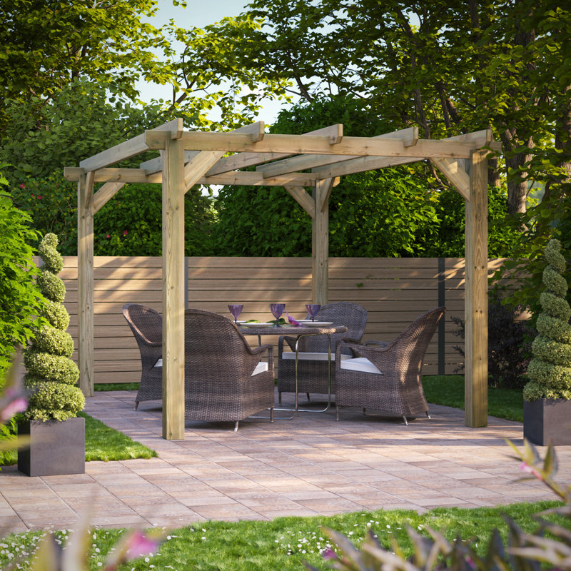 Powersheds 10 x 14ft Timber Pressure Treated Pergola