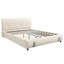 Upholstered Bed Velvet White