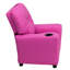 Contemporary Kids Recliner with Cup Holder-1383255998