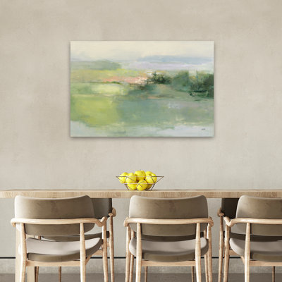 Gentle World Contemporary Abstract Blue Contemporary Field Green