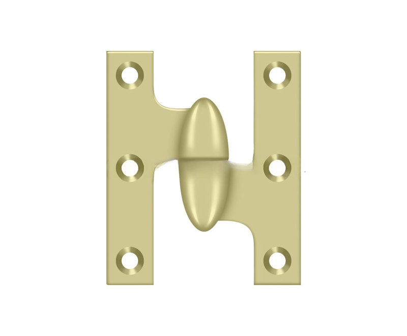 Hinge, Right Hand, Unlaquered Brass