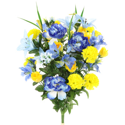 Buissons de fleurs artificielles