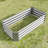 421Ft Rectangle Silver Raised Planter For Planting Herbs, Flowers, And Vegetables - Rust Construction Metal Suitable Plants, Vegetable Gardening Material-948500944