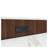 80-Inch Expandable Kitchen Island with Dining Table, Walnut Marble-Grain Top