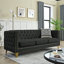 Button Tufted Sofa With Square Arm, 2Pcs Modern Couch-562600418