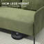 132cm Modern Chenille Upholstered Loveseat Sofa-128564259