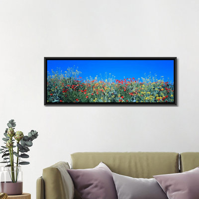 «Poppy Field Tableland N Allemagne», reproduction de photo sur toile